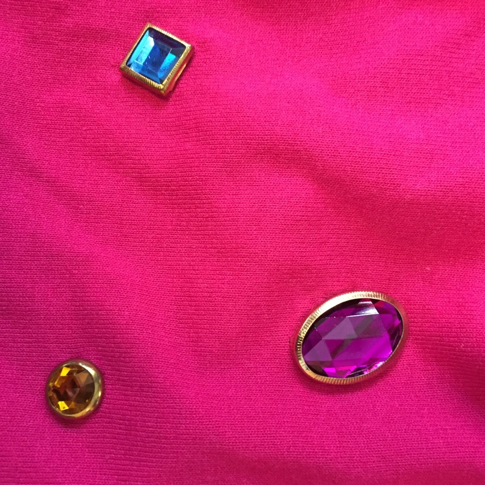 80s Jeweled Pink Tunic - Picture 5 of 10